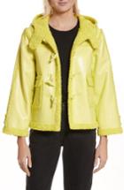 Women's Opening Ceremony Faux Shearling Shrunken Toggle Jacket