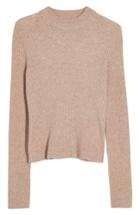 Women's Madewell Mock Neck Pullover Sweater, Size - Beige