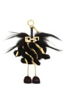 Fendi Faces Hypnoteyes Genuine Fur Bag Charm With Slippers -