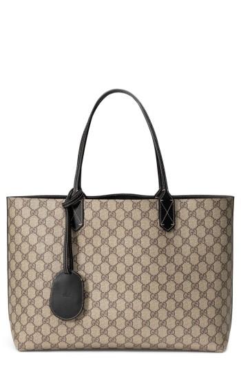 Gucci Medium Turnaround Reversible Leather Tote - None