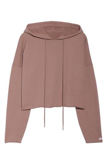 Women's Alo Box Crop Hoodie - Pink