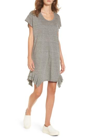 Women's Current/elliott The Tier T-shirt Dress - Grey