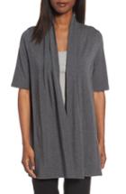 Women's Eileen Fisher Tencel Kimono Cardigan, Size - Grey