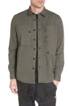 Men's G-star Raw Powel Zip Pocket Shirt - Grey