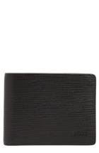 Men's Boss Timeless Leather Billfold Wallet - Black