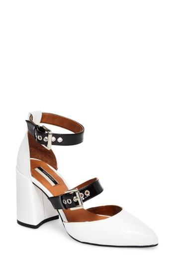 Women's Topshop Gusto D'orsay Pump .5us / 38eu - White