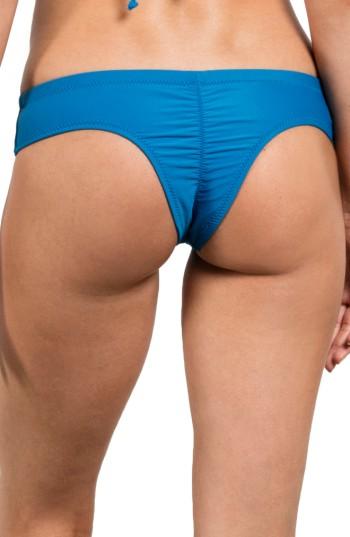 Women's Volcom Simply Solid Cheeky Bikini Bottoms - Blue