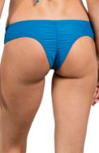 Women's Volcom Simply Solid Cheeky Bikini Bottoms - Blue