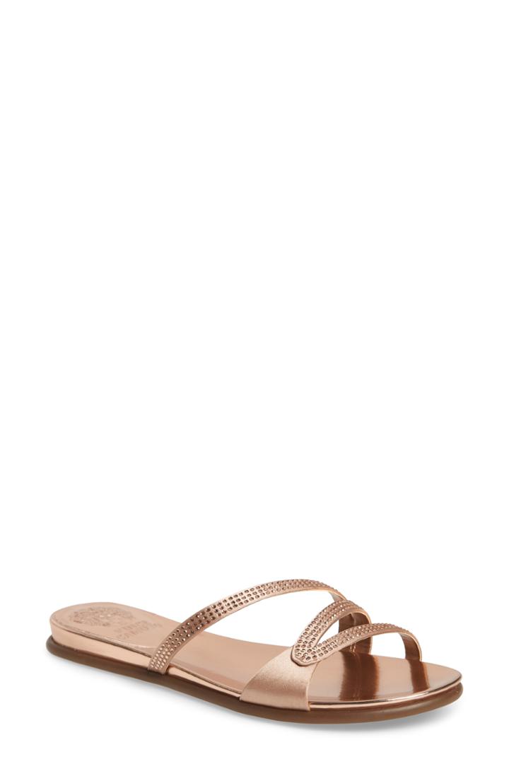 Women's Vince Camuto Elouisa Crystal Slide Sandal .5 M - Pink