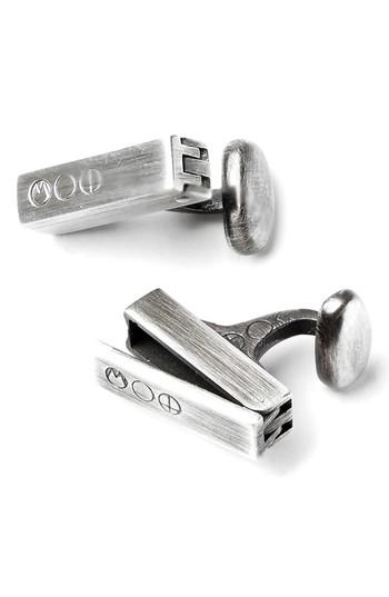 Men's Title Of Work Locket Cuff Links