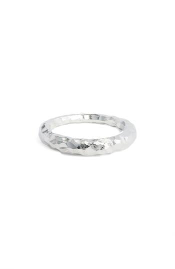 Women's All Blues Small Snake Carved Silver Ring