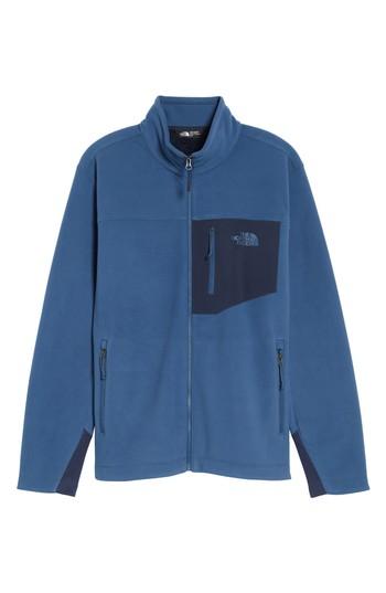 Men's The North Face 'chimborazo' Zip Front Fleece Jacket - Blue