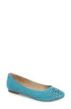 Women's Athena Alexander Annora Perforated Flat .5 M - Blue/green
