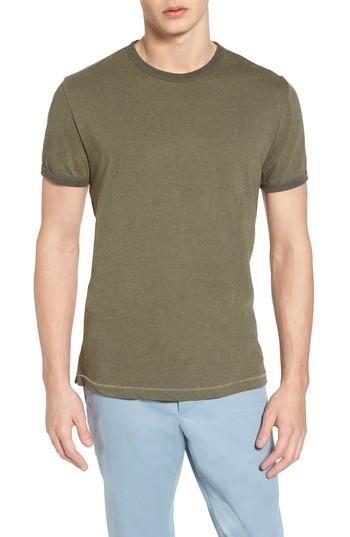 Men's French Connection Bens Slim Fit Ringer T-shirt - Green