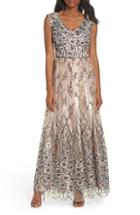 Women's Alex Evenings Sleeveless Embroidered Gown