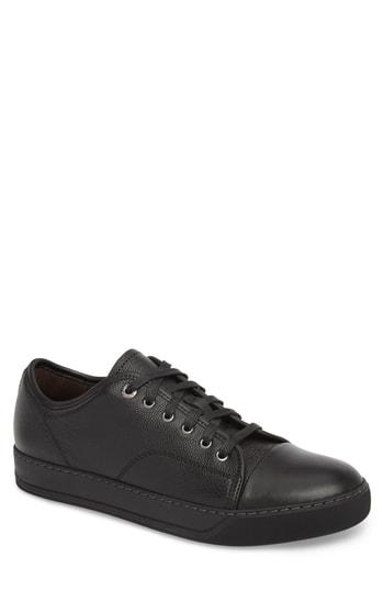 Men's Lanvin Shiny Cap Toe Sneaker Us / 6uk - Black