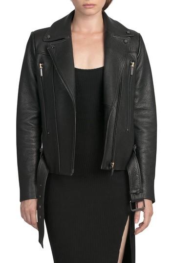 Women's Bagatelle City The Rugged Biker Jacket - Black