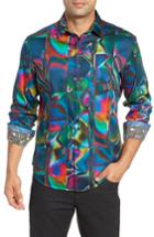 Men's Robert Graham Hall Of Mirrors Classic Fit Sport Shirt - Blue