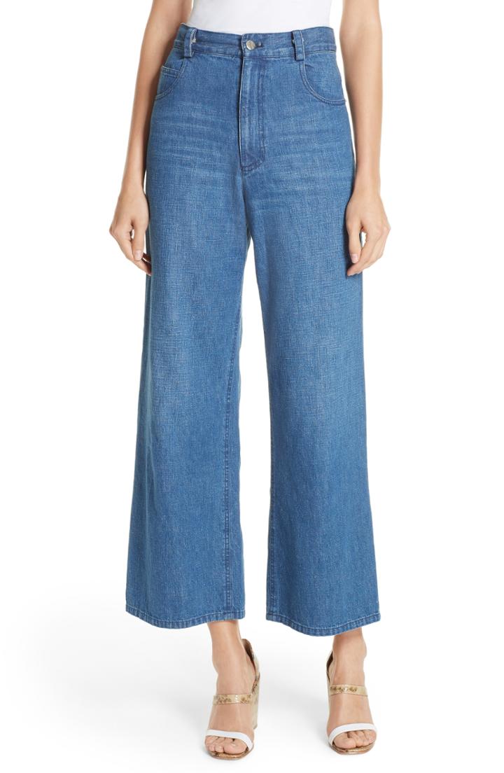 Women's Rachel Comey Clean Legion Crop Wide Leg Jeans - Blue