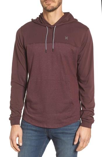 Men's Hurley Dri-fit Hoodie - Burgundy