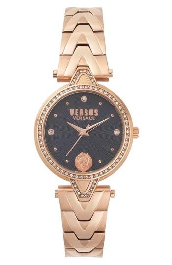 Women's Versus By Versace Crystal Bezel Bracelet Watch, 36mm
