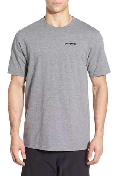 Men's Patagonia 'p-6 Logo' Organic Cotton T-shirt - Grey