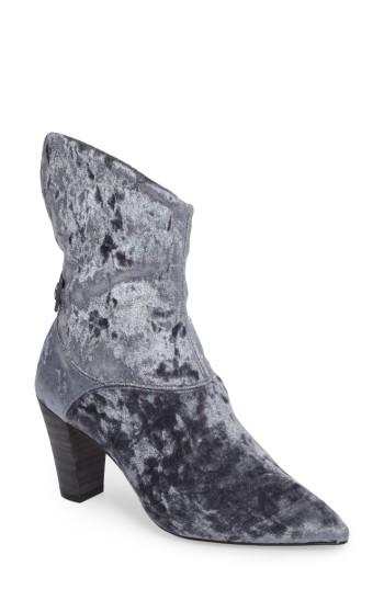 Women's Free People Moonlight Velvet Bootie -9.5us / 40eu - Grey