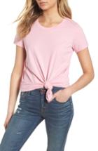 Women's Madewell Knot Front Tee - Pink