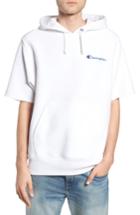 Men's Champion Reverse Weave Short Sleeve Hoodie - White