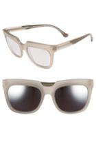 Women's Balenciaga 55mm Sunglasses - Transparent Light Grey/ Dove