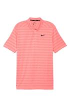 Men's Nike Dry Stripe Polo - Pink