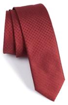 Men's Boss Dot Jacquard Silk Tie, Size - Burgundy