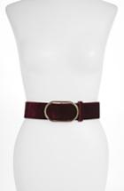 Women's Frame Velvet Belt - Pinot