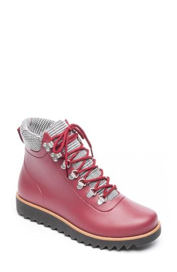Women's Bernardo Winnie Waterproof Rain Bootie M - Burgundy