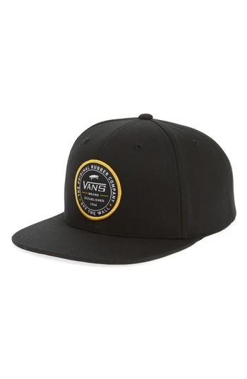 Men's Vans Established 66 Snapback Baseball Cap - Black