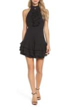 Women's C/meo Collective Big Picture Halter Minidress - Black