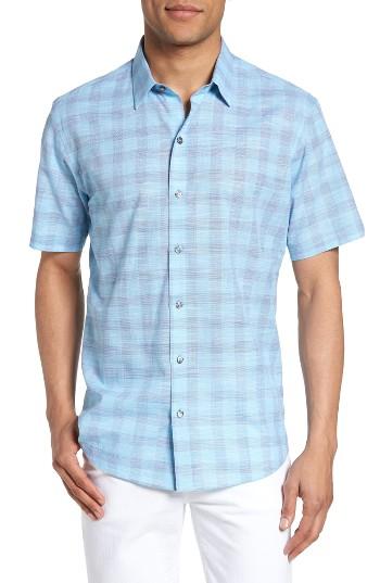 Men's Zachary Prell Hasanagic Trim Fit Plaid Sport Shirt