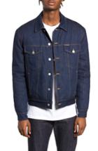 Men's Calvin Klein Jeans Quilted Denim Trucker Jacket - Blue