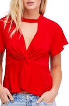 Women's Free People Just A Twist Top - Red