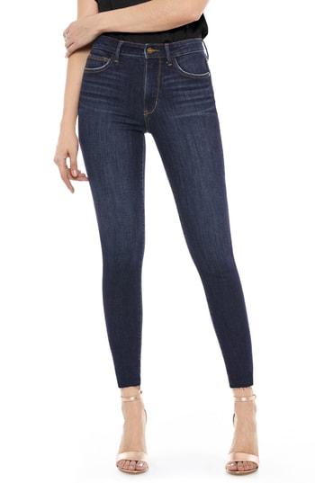Women's Sam Edelman The Stiletto Raw Hem Ankle Skinny Jeans - Black
