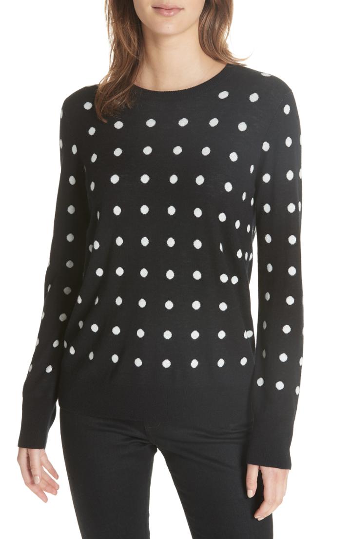 Women's Equipment Shane Dot Jacquard Pullover - Black