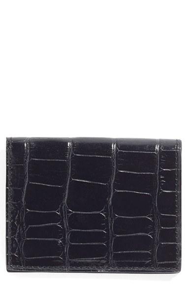 Men's Martin Dingman Leather Card Case - Black