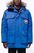 Men's Canada Goose Pbi Expedition Down Parka With Genuine Coyote Fur Trim, Size - Blue
