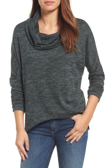 Women's Caslon Cowl Neck Tunic, Size - Green