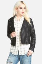Women's Blanknyc Faux Leather Moto Jacket - Black