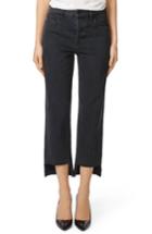 Women's J Brand Wynne High Waist Crop Straight Leg Jeans - Black