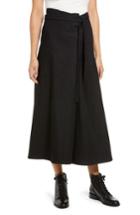 Women's Simple By Trista Washed Denim Wrap Skirt Pants