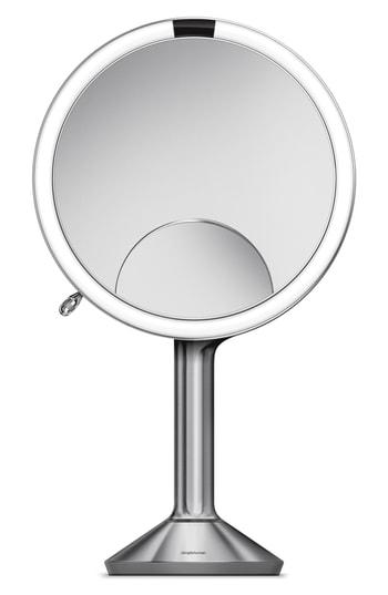 Simplehuman Eight Inch Multi-magnification Sensor Makeup Mirror, Size - Brushed Steel