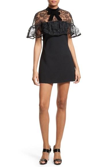 Women's Self-portrait Line Lace Minidress