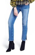Women's Frame Le Boy Zip Hem Crop Jeans